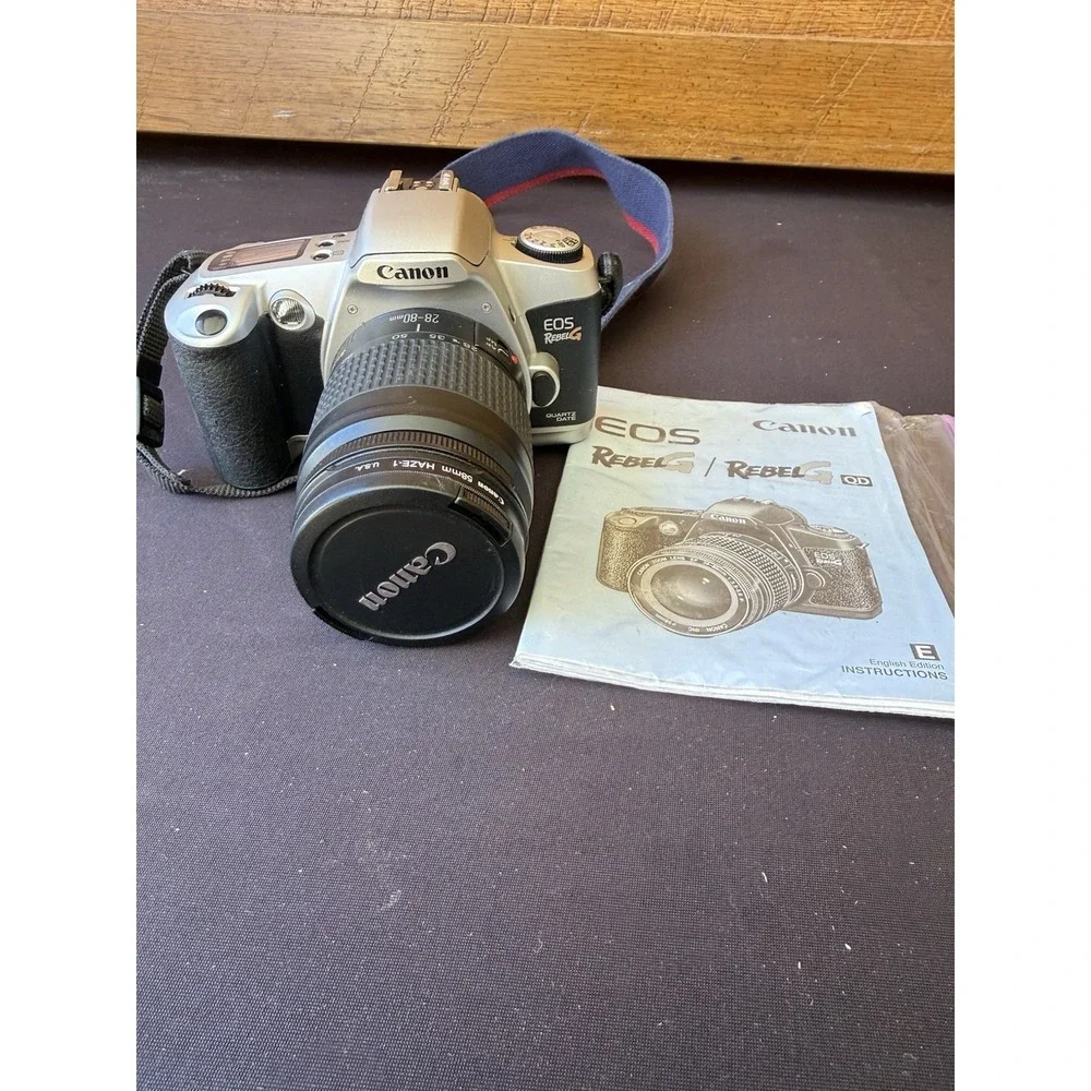 Canon EOS Rebel G 35mm Film Camera w/ 28-80mm Lens Vintage